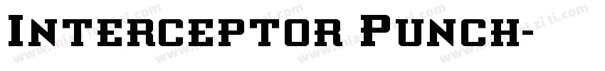 Interceptor Punch字体转换